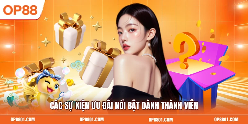 Các sự kiện ưu đãi nổi bật dành thành viên